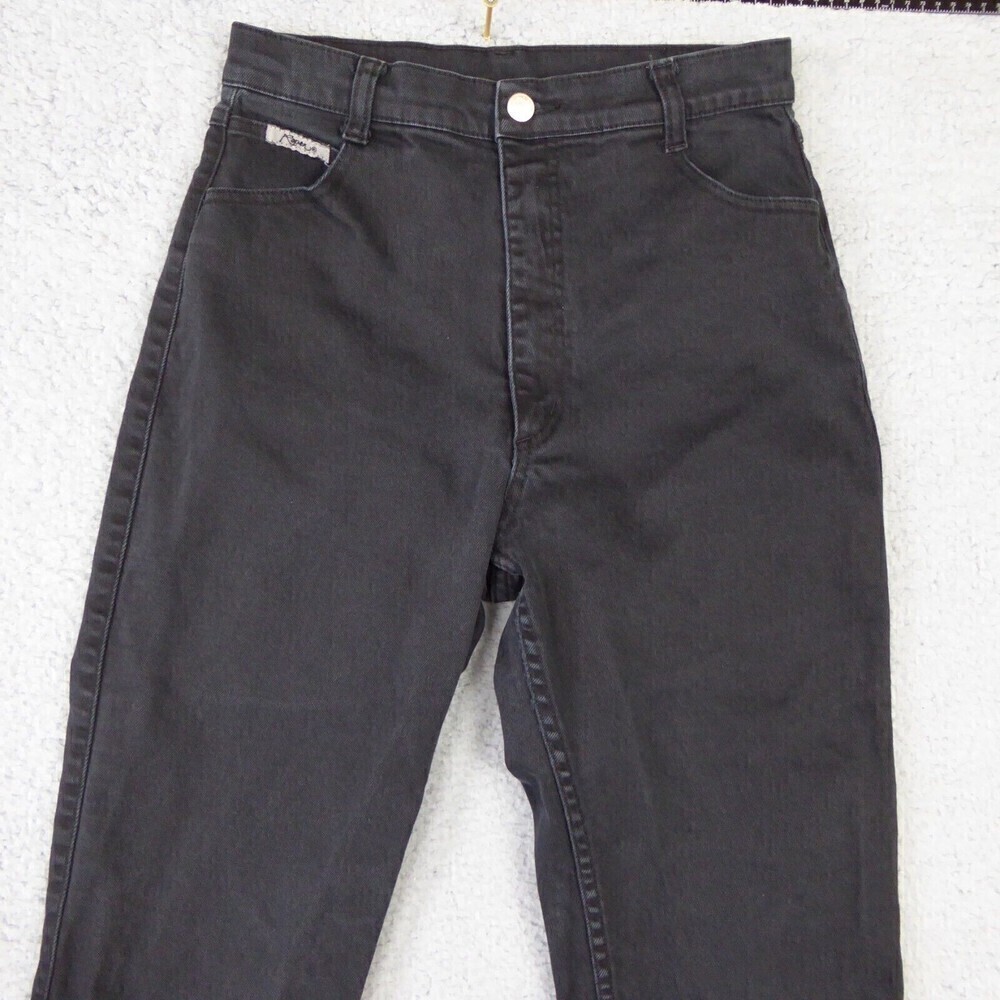 Vintage Roper Jeans Womens 11 Black High Rise Western Straight Leg Denim Pocket - Picture 2 of 14